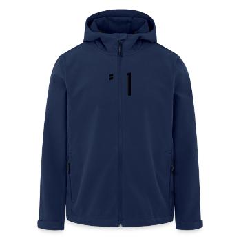 11 - Recycelte Männer Softshell-Jacke von Stanley/Stella - Navy - Vorne - AI Model Male 185 light (185cm)
