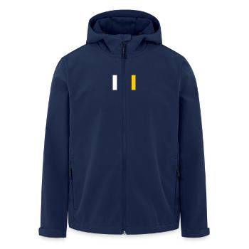 Flagge Kanarische Inseln - Recycelte Männer Softshell-Jacke von Stanley/Stella - Navy - Vorne - AI Model Male 185 light (185cm)