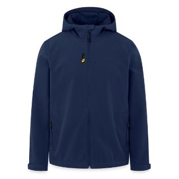 bee / honeybee 2c - Men’s Recycled Softshell Jacket by Stanley/Stella - navy - Front - AI Model Male 185 light (185cm)