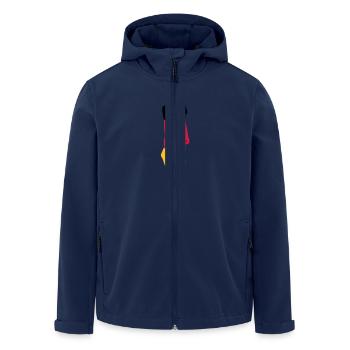Germany Fan Girl - Men’s Recycled Softshell Jacket by Stanley/Stella - navy - Front - AI Model Male 185 light (185cm)