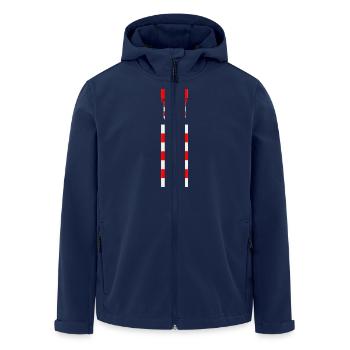 Croatia sahovnica - Recycelte Männer Softshell-Jacke von Stanley/Stella - Navy - Vorne - AI Model Male 185 light (185cm)