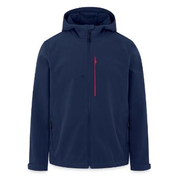 Berlin Fernsehturm - Recycelte Männer Softshell-Jacke von Stanley/Stella - Navy - Vorne - AI Model Male 185 light (185cm)