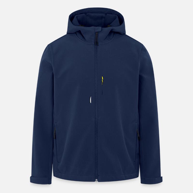 Oiseau mort - Veste softshell homme en polyester recyclé Stanley/Stella - marine