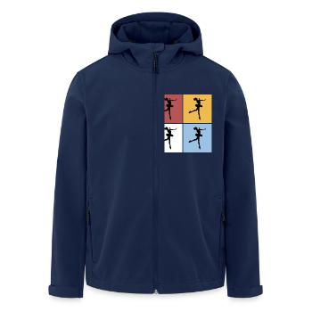 Quadrate Figure Skating Eiskunstlauf Sport Hobby - Recycelte Männer Softshell-Jacke von Stanley/Stella - Navy - Vorne - AI Model Male 185 light (185cm)