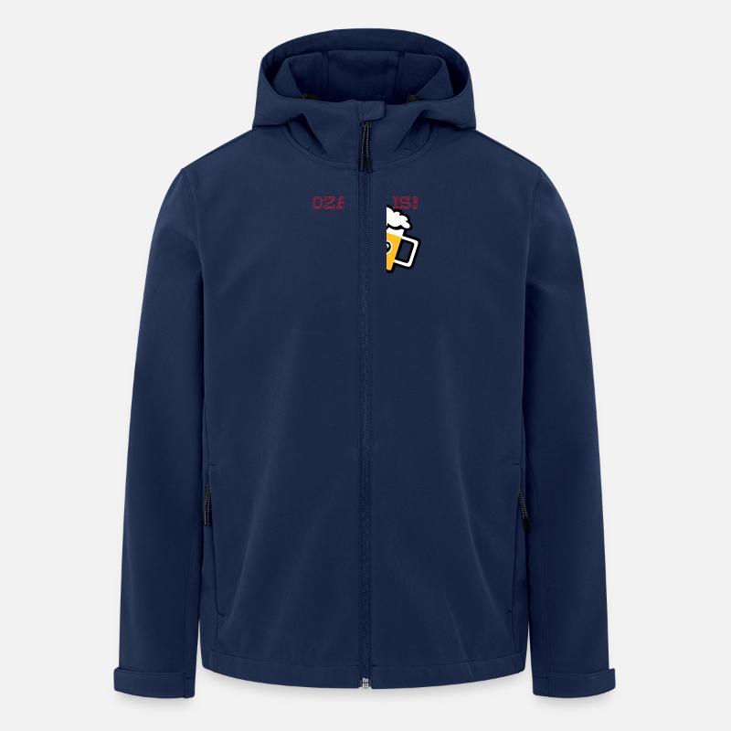 Mass Bier - Recycelte Männer Softshell-Jacke von Stanley/Stella - Navy