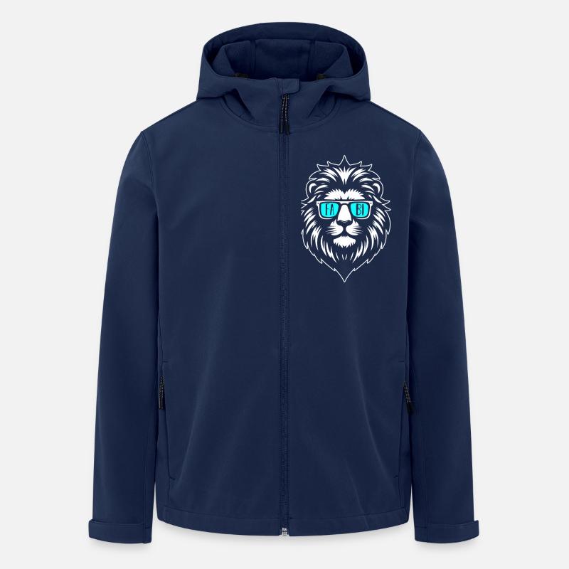 Löwe Fabian - Recycelte Männer Softshell-Jacke von Stanley/Stella - Navy