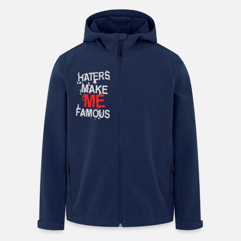 HATERS MAKE ME FAMOUS - Men’s Recycled Softshell Jacket by Stanley/Stella - navy