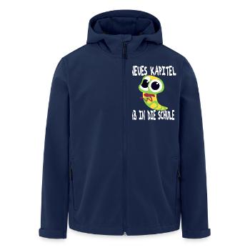 Spruch Einschulung Junge - Recycelte Männer Softshell-Jacke von Stanley/Stella - Navy - Vorne - AI Model Male 185 light (185cm)