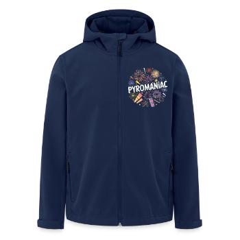 Pyrotechnics New Year's Eve Fireworks New Year - Men’s Recycled Softshell Jacket by Stanley/Stella - navy - Front - AI Model Male 185 light (185cm)