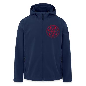 Torn Pentagram Occult Sign - Men’s Recycled Softshell Jacket by Stanley/Stella - navy - Front - AI Model Male 185 light (185cm)