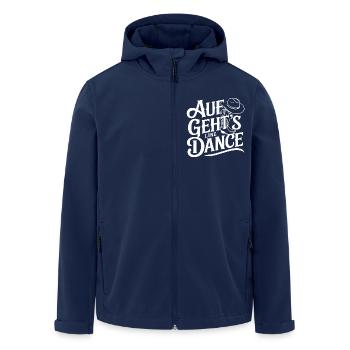 Line Dance Gruppe Training mein Tanzsport - Recycelte Männer Softshell-Jacke von Stanley/Stella - Navy - Vorne - AI Model Male 185 light (185cm)