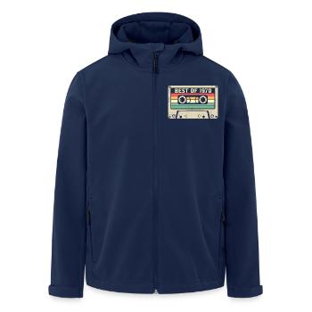Le meilleur de 1970 Rétro 55 ans 55e anniversaire - Veste softshell homme en polyester recyclé Stanley/Stella - marine - Devant - AI Model Male 185 light (185cm)