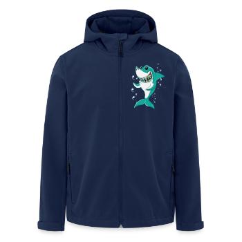 Requin à Bretelles - Veste softshell homme en polyester recyclé Stanley/Stella - marine - Devant - AI Model Male 185 light (185cm)