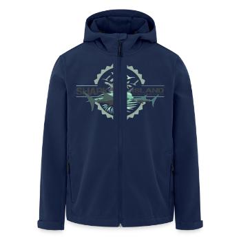 sharisland-sharkshirt - Veste softshell homme en polyester recyclé Stanley/Stella - marine - Devant - AI Model Male 185 light (185cm)