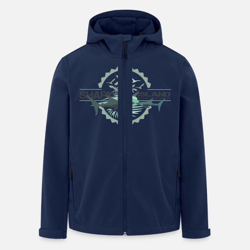 sharkisland-sharkshirt - Recycelte Männer Softshell-Jacke von Stanley/Stella - Navy
