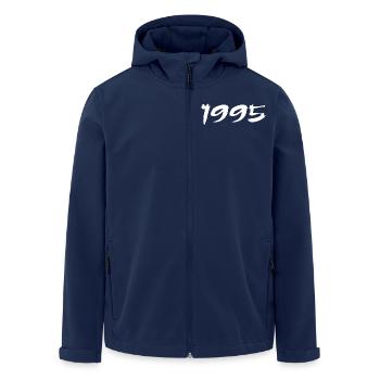 1995 30th Anniversary Gift 1995 Retro 1995 - Men’s Recycled Softshell Jacket by Stanley/Stella - navy - Front - AI Model Male 185 light (185cm)