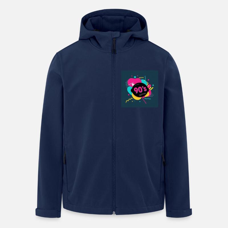 90er-Jahre-Vibes - Recycelte Männer Softshell-Jacke von Stanley/Stella - Navy