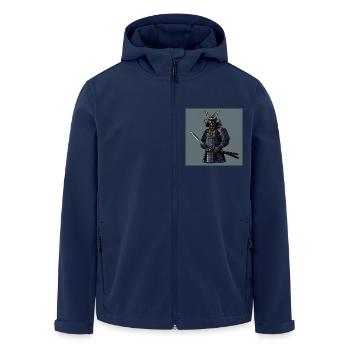 Samurai: The Soul of the Warrior - Men’s Recycled Softshell Jacket by Stanley/Stella - navy - Front - AI Model Male 185 light (185cm)