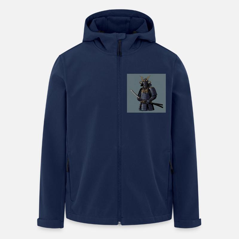Samurai: Die Seele des Kriegers - Recycelte Männer Softshell-Jacke von Stanley/Stella - Navy