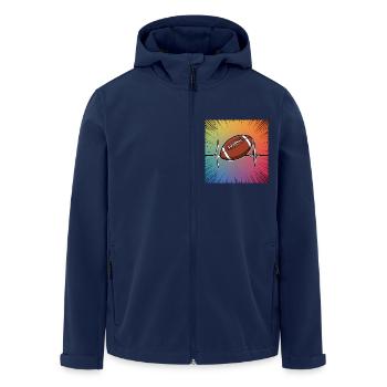 Touchdown! Die Faszination des American Football - Recycelte Männer Softshell-Jacke von Stanley/Stella - Navy - Vorne - AI Model Male 185 light (185cm)
