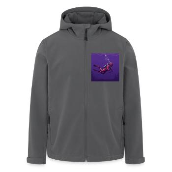 Faszination Tiefsee: Taucher und Geheimnisse - Recycelte Männer Softshell-Jacke von Stanley/Stella - Anthrazit - Vorne - AI Model Male 185 light (185cm)