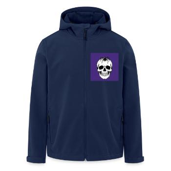 Crâne et araignée : symboles de fugacité - Veste softshell homme en polyester recyclé Stanley/Stella - marine - Devant - AI Model Male 185 light (185cm)