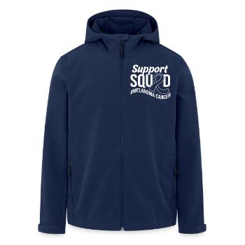 Hautkrebs Melanom - Recycelte Männer Softshell-Jacke von Stanley/Stella - Navy - Vorne - AI Model Male 185 light (185cm)