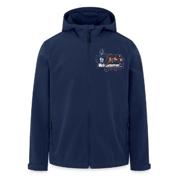Periodic table - Men’s Recycled Softshell Jacket by Stanley/Stella - navy - Front - AI Model Male 185 light (185cm)