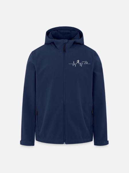 Laufen Herzschlag Laufen Geschenk Laufen - Recycelte Männer Softshell-Jacke von Stanley/Stella - Navy