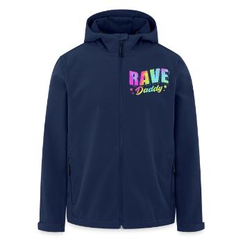Rave Raver Techno music Techno bass Mischpult - Recycelte Männer Softshell-Jacke von Stanley/Stella - Navy - Vorne - AI Model Male 185 light (185cm)