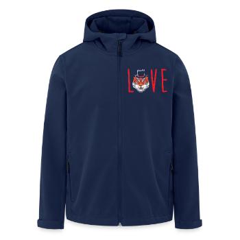 Tigre à dents de sabre - Veste softshell homme en polyester recyclé Stanley/Stella - marine - Devant - AI Model Male 185 light (185cm)