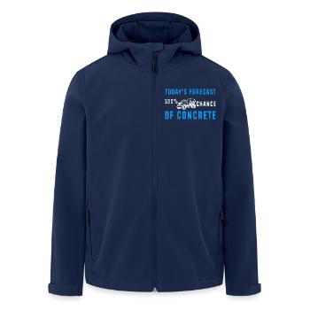 Concrete Concrete Paver Concrete Mixer - Men’s Recycled Softshell Jacket by Stanley/Stella - navy - Front - AI Model Male 185 light (185cm)