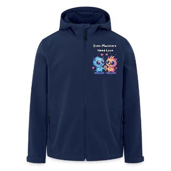 Even Monsters Need Love - Süße Monster - Men’s Recycled Softshell Jacket by Stanley/Stella - navy - Front - AI Model Male 185 light (185cm)