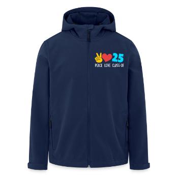 Classe de 2025 Abitur Abiturient Abitur 2025 - Veste softshell homme en polyester recyclé Stanley/Stella - marine - Devant - AI Model Male 185 light (185cm)