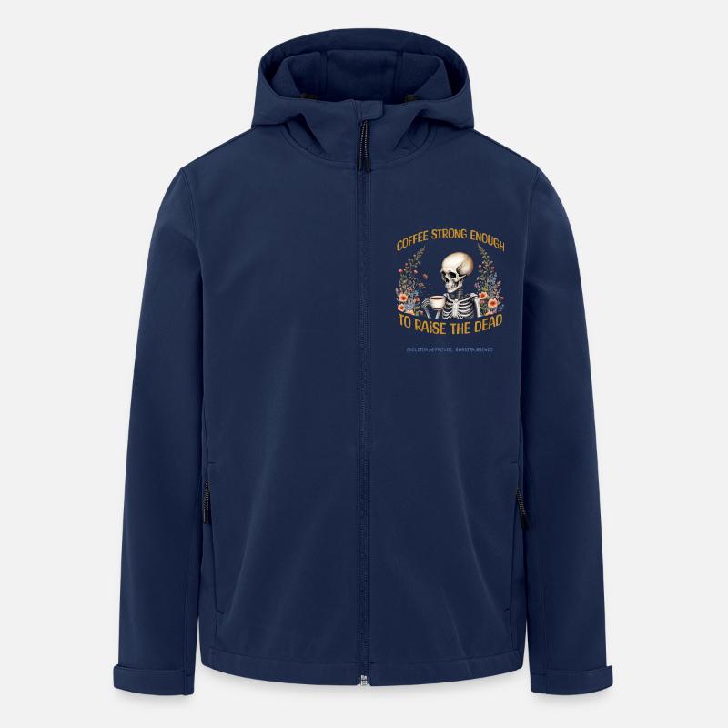 Starkes Kaffee-T-Shirt-Design - Recycelte Männer Softshell-Jacke von Stanley/Stella - Navy