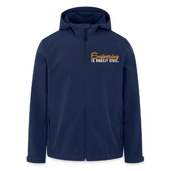 Civil Engineer Construction Site Construction Worker - Men’s Recycled Softshell Jacket by Stanley/Stella - navy - Front - AI Model Male 185 light (185cm)
