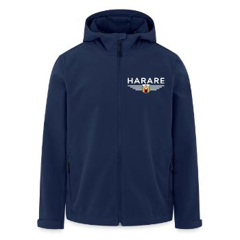 Harare T-Shirt for Zimbabwe Fans - Men’s Recycled Softshell Jacket by Stanley/Stella - navy - Front - AI Model Male 185 light (185cm)