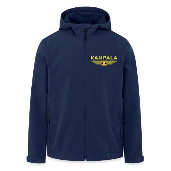 T-shirt Kampala pour les supporters ougandais - Veste softshell homme en polyester recyclé Stanley/Stella - marine - Devant - AI Model Male 185 light (185cm)