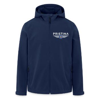 Pristina Kosovo Fan T-Shirt Design - Veste softshell homme en polyester recyclé Stanley/Stella - marine - Devant - AI Model Male 185 light (185cm)