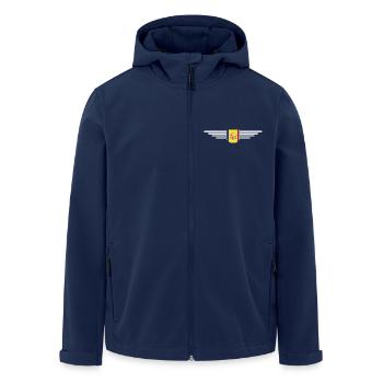 Andorra Fans T-Shirt Design - Veste softshell homme en polyester recyclé Stanley/Stella - marine - Devant - AI Model Male 185 light (185cm)