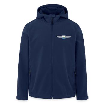 I Love San Marino, Elegance Style Design T-Shirt - Men’s Recycled Softshell Jacket by Stanley/Stella - navy - Front - AI Model Male 185 light (185cm)