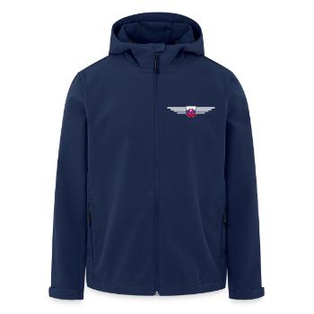 I Love Slovakia, Elegance Style Design T-Shirt - Men’s Recycled Softshell Jacket by Stanley/Stella - navy - Front - AI Model Male 185 light (185cm)