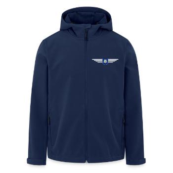 Connecticut Fan T-Shirt – Stil & Küste - Recycelte Männer Softshell-Jacke von Stanley/Stella - Navy - Vorne - AI Model Male 185 light (185cm)