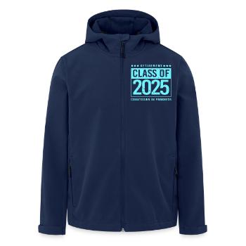 Rente 2025 Ruhestand 2025 Rentner Rente Rentnerin - Recycelte Männer Softshell-Jacke von Stanley/Stella - Navy - Vorne - AI Model Male 185 light (185cm)