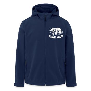 Süßes schläfriges Faultier ohne mich - Recycelte Männer Softshell-Jacke von Stanley/Stella - Navy - Vorne - AI Model Male 185 light (185cm)