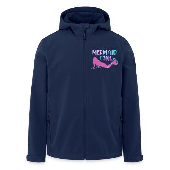 Gang de sirènes - Veste softshell homme en polyester recyclé Stanley/Stella - marine - Devant - AI Model Male 185 light (185cm)