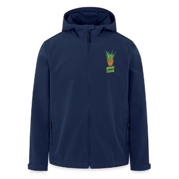 Plant Mom Aloe Vera Cream Cosmetics Natural - Men’s Recycled Softshell Jacket by Stanley/Stella - navy - Front - AI Model Male 185 light (185cm)
