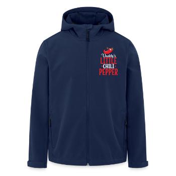 Dady's little Chili Pepper Spice Heat - Men’s Recycled Softshell Jacket by Stanley/Stella - navy - Front - AI Model Male 185 light (185cm)