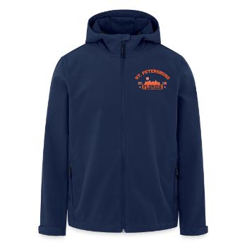 St. Petersburg, Florida city in the USA - Men’s Recycled Softshell Jacket by Stanley/Stella - navy - Front - AI Model Male 185 light (185cm)