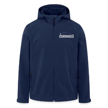 Cornhole Game Leisure Hobby - Men’s Recycled Softshell Jacket by Stanley/Stella - navy - Front - AI Model Male 185 light (185cm)